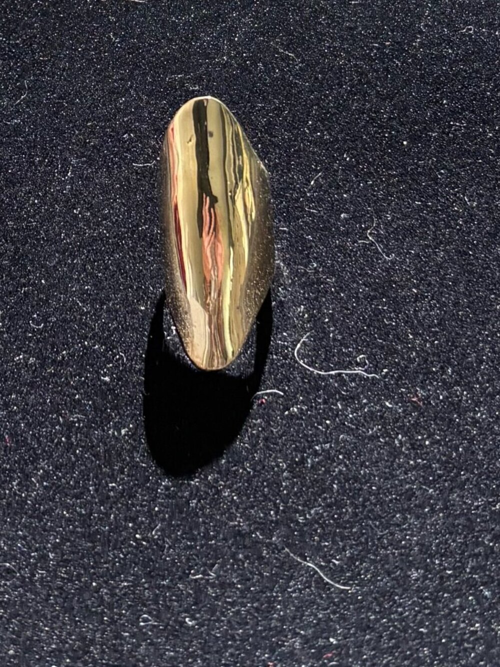 NWOT Gold Tone Adjustable Full Finger Ring: Chunky Bohemian Thumb Ring